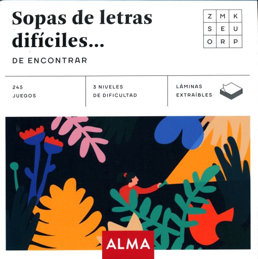 SOPAS DE LETRAS DIFICILES DE ENCONTRAR
