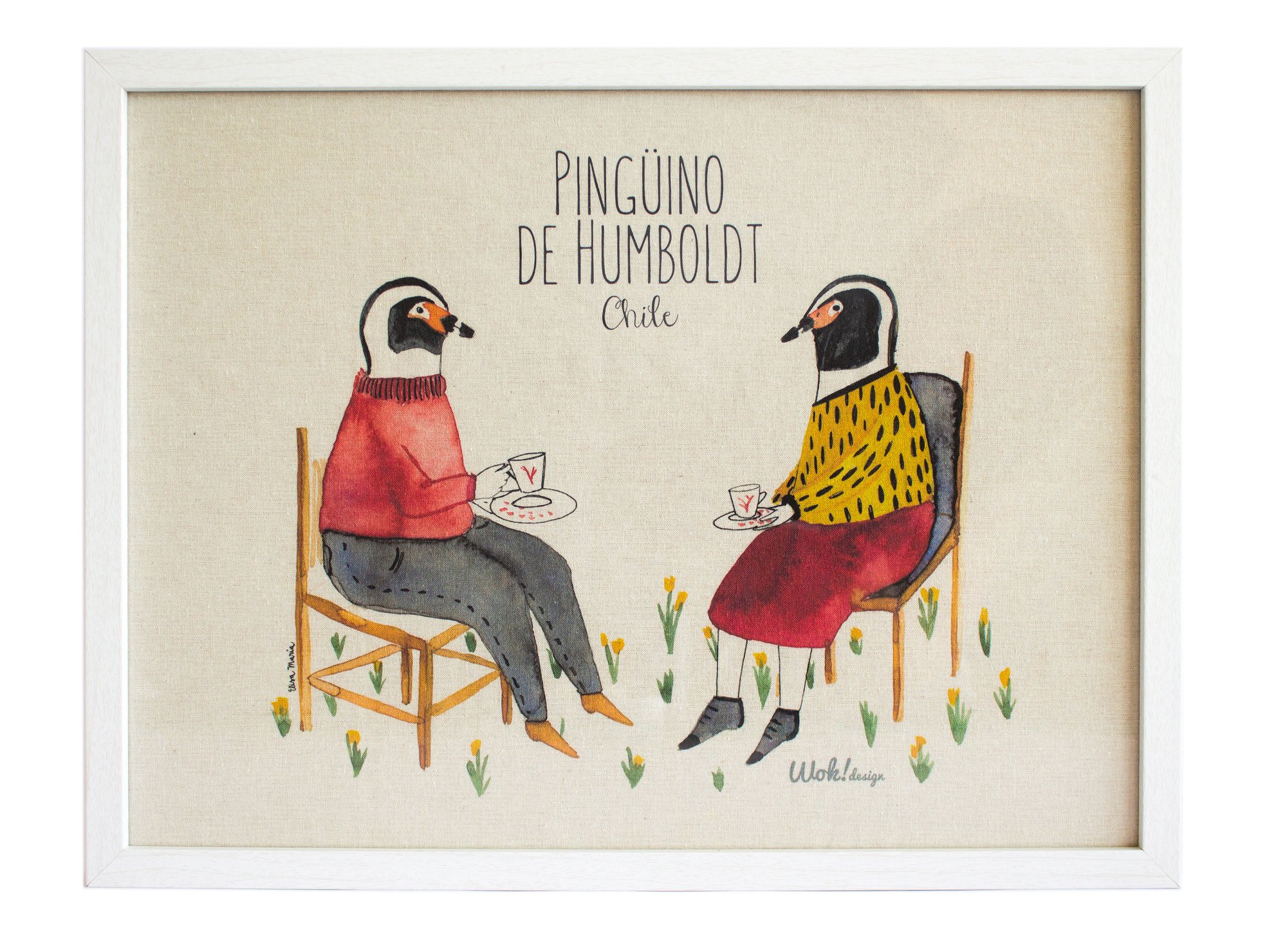 CUADRO 30X40 PINGUINO DE HUMBOLDT