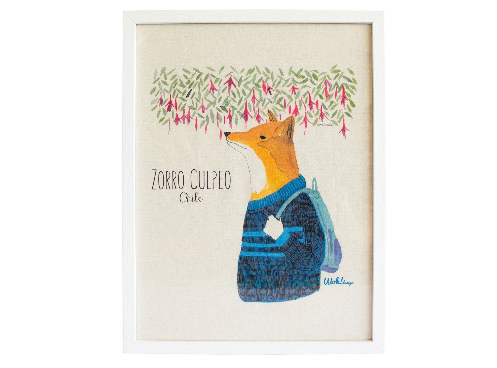 CUADRO 30X40 ZORRO CULPEO