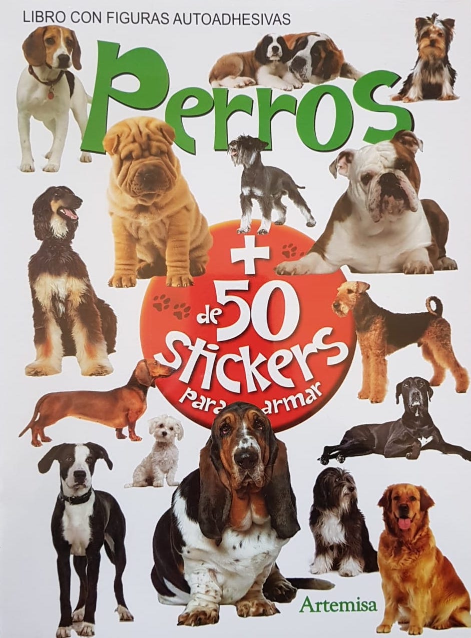 PERROS + DE 50 STICKERS PARA ARMAR