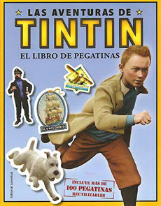 AS AVENTURAS DE TINTIN EL LIBRO DE LAS PEGATINAS
