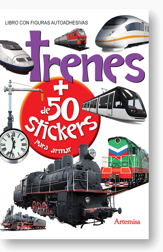 TRENES + DE 50 STICKERS PARA ARMAR