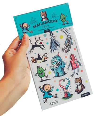 PERSONAJES IMANTADOS MACANUDO TROQUELADO