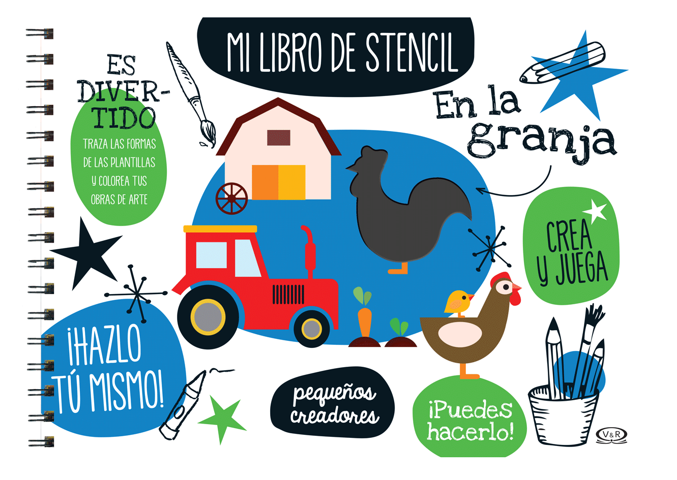 MI LIBRO DE STENCIL EN LA GRANJA