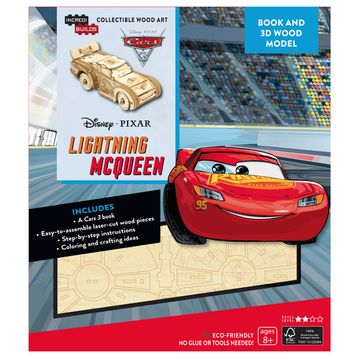 DISNEY PIXAR CARS 3 LIGHTNING MCQUEEN LIBRO Y MODELO PARA ARMAR 3D