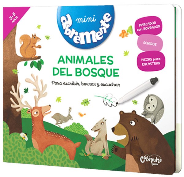MINI ABREMENTE ANIMALES DEL BOSQUE PARA ESCRIBIR
