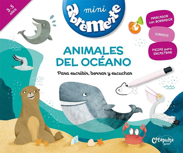 MINI ABREMENTE ANIMALES DEL OCEANO PARA ESCRIBIR