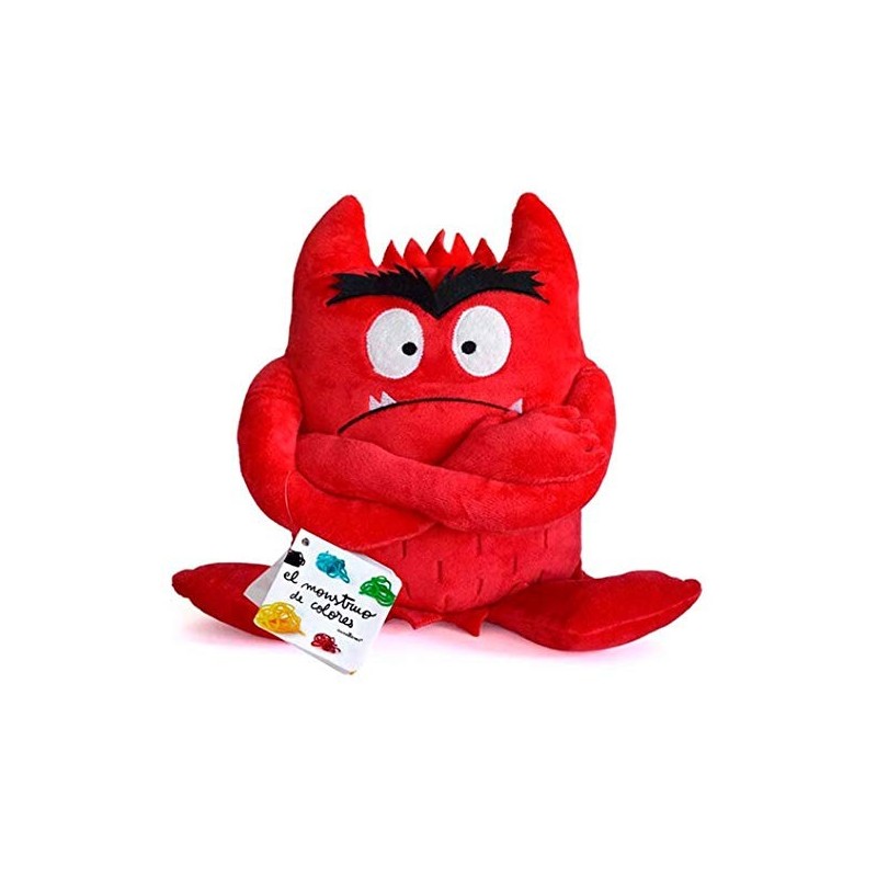 MONSTRUO DE COLORES PELUCHE ROJO