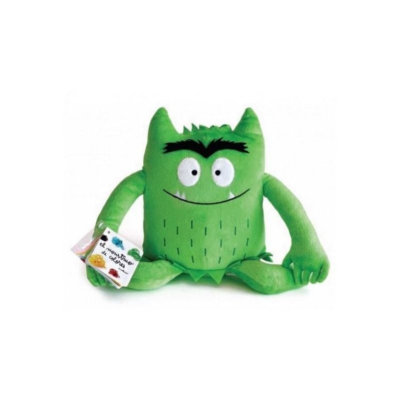 MONSTRUO DE COLORES PELUCHE VERDE