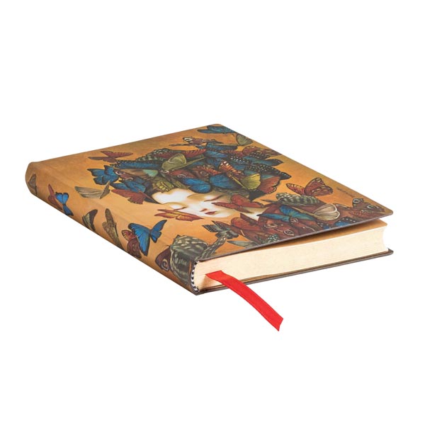 LIBRETA MADAME BUTTERFLY MINI TAPA FLEXIBLE CON LINEAS