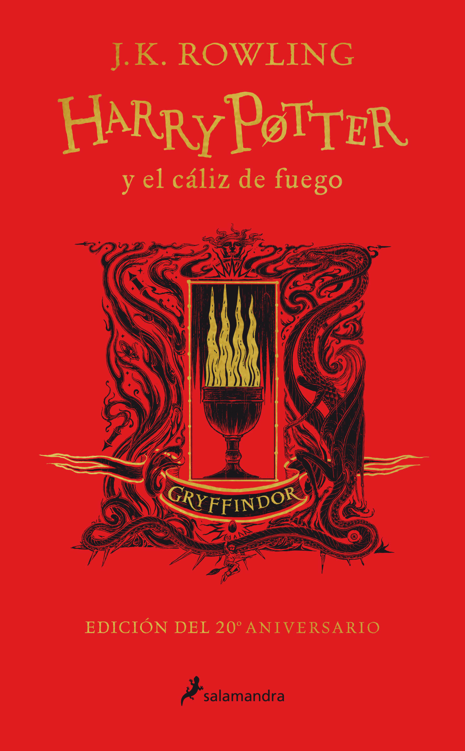 HARRY POTTER 4 Y EL CALIZ DE FUEGO GRYFFINDOR 20 AÑOS