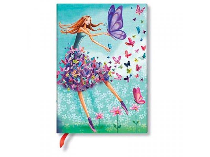 LIBRETA SUMMER BUTTERFLIES MIDI TD CON LINEAS