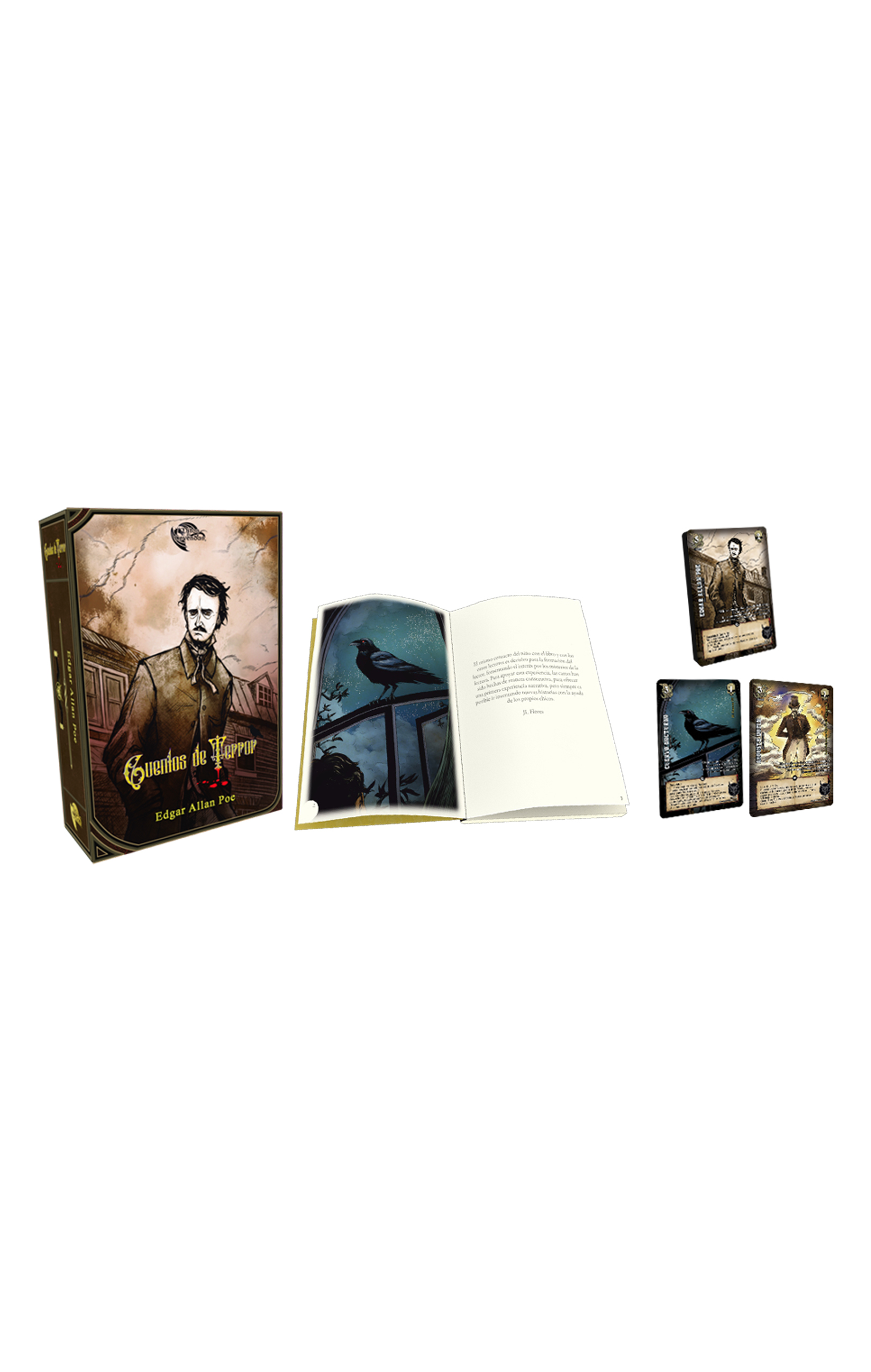 MITOS Y LEYENDAS CUENTOS DE TERROR EDGAR ALLAN POE (LIBRO + CARTAS)