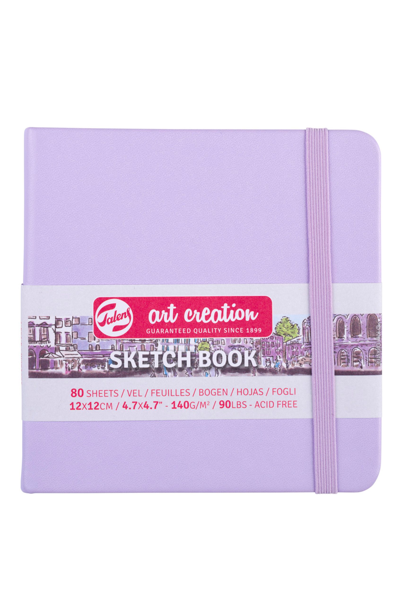 LIBRETA VIOLETA PASTEL 12 X 12 140 GR 80 H