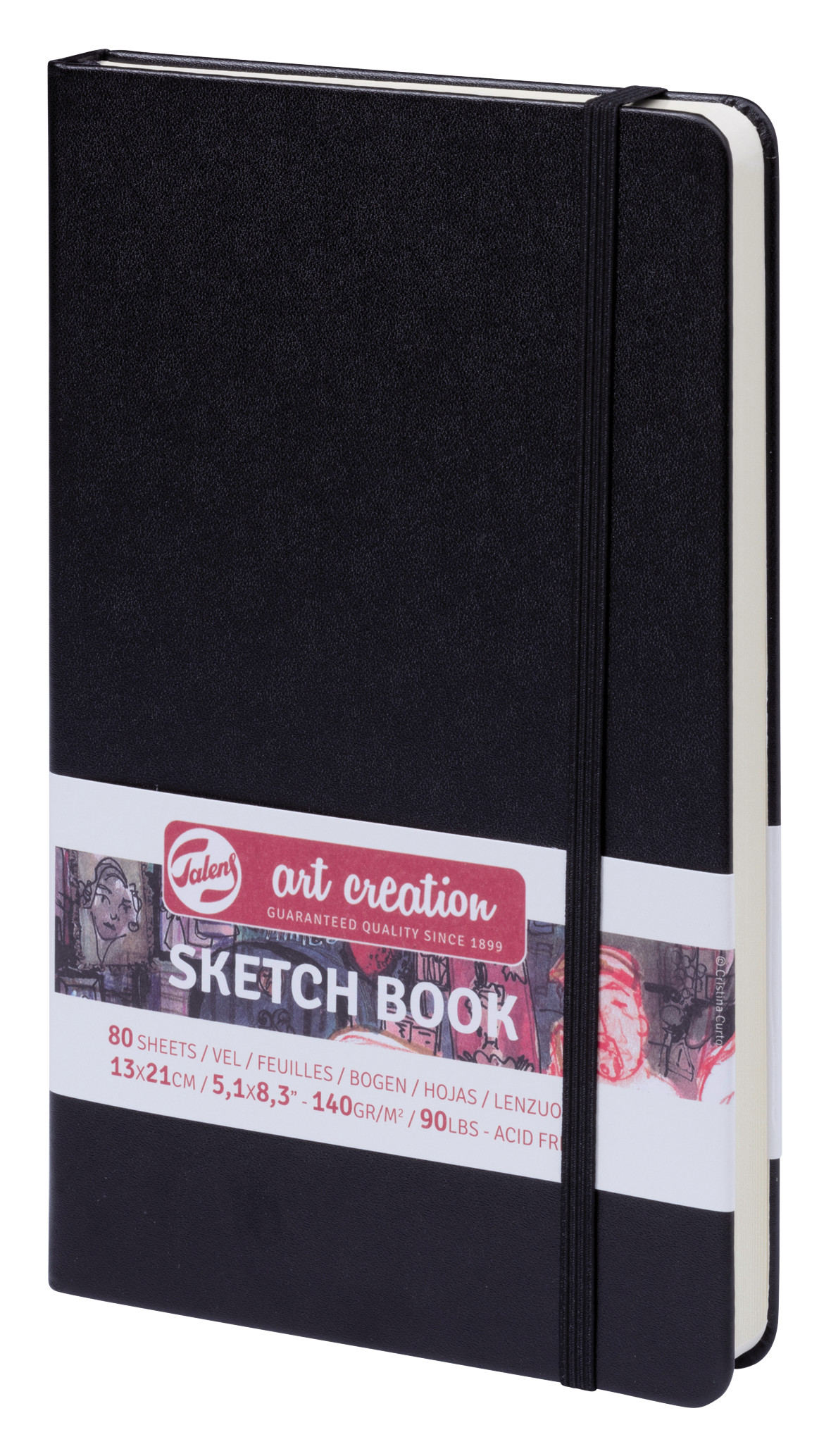 LIBRETA NEGRA 13 X 21 CM 140 GR 80 H