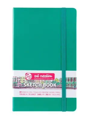 LIBRETA VERDE BOSQUE 13 X 21 140 GR 80 H