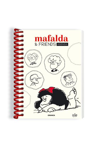 AGENDA MAFALDA FRIENDS PERPETUA ANILLADA BLANCA