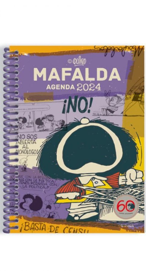 AGENDA MAFALDA 2024 ANILLADA VIOLETA