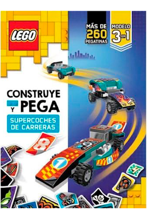 LEGO CONSTRUYE Y PEGA SUPERAUTOS DE CARRERAS
