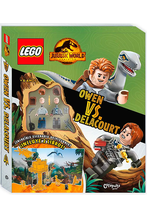 LEGO LANDSCAPE JURASSIC WORLD OWEN VS DELACOURT