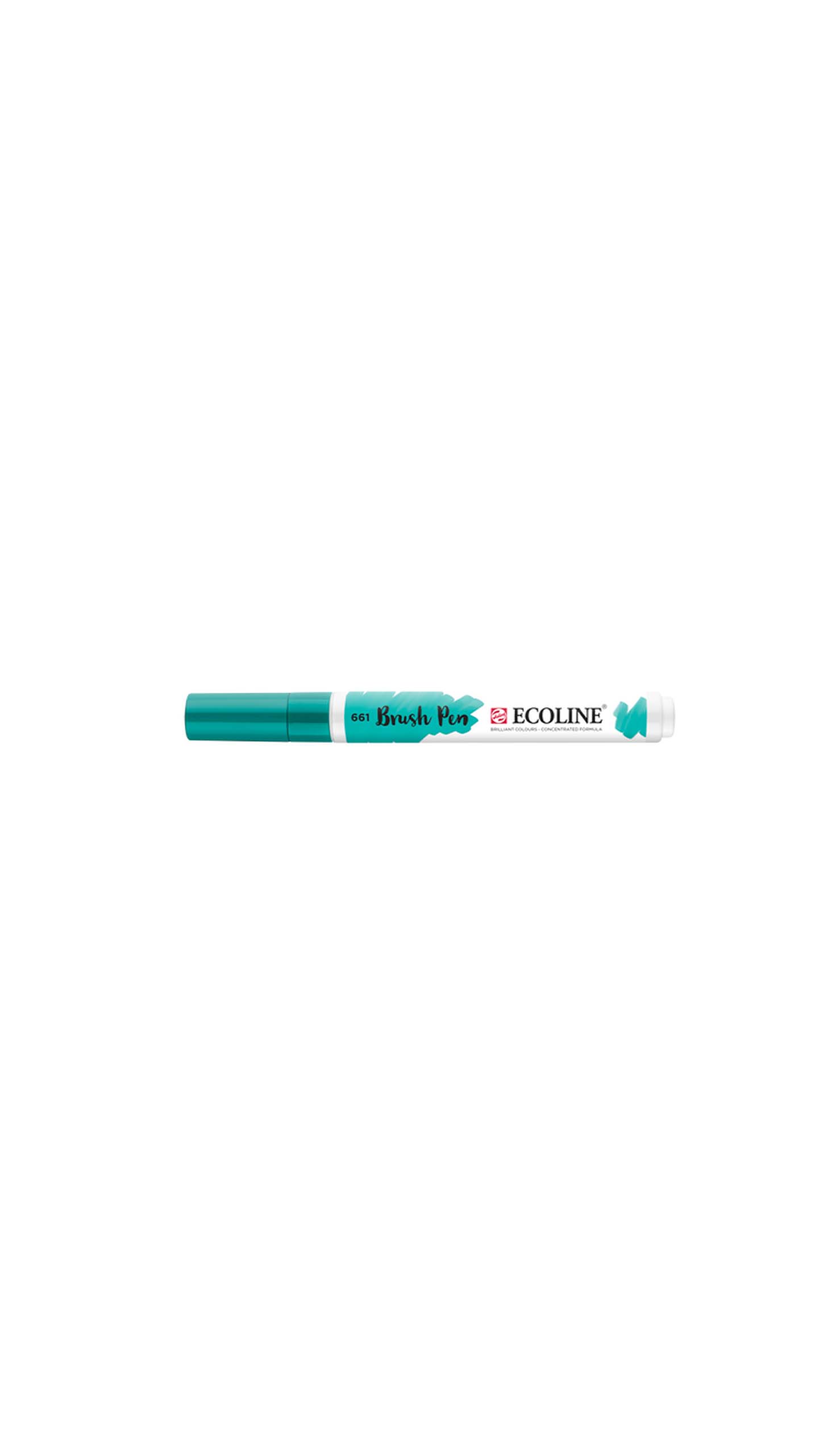 ECOLINE BRUSHPEN VERDE TURQUESA 661
