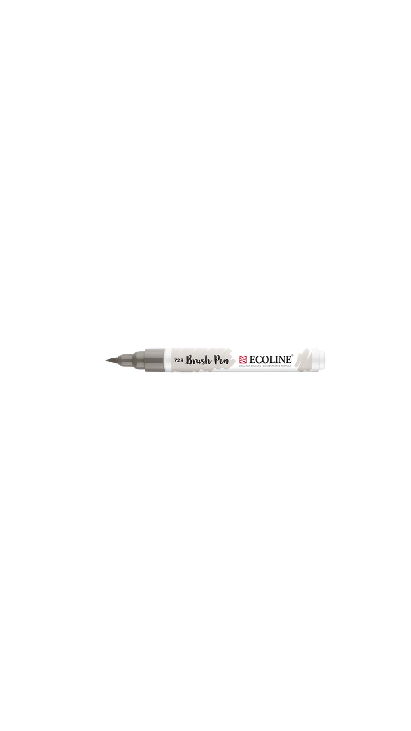 ECOLINE BRUSHPEN GRIS CALIDO CLARO 728