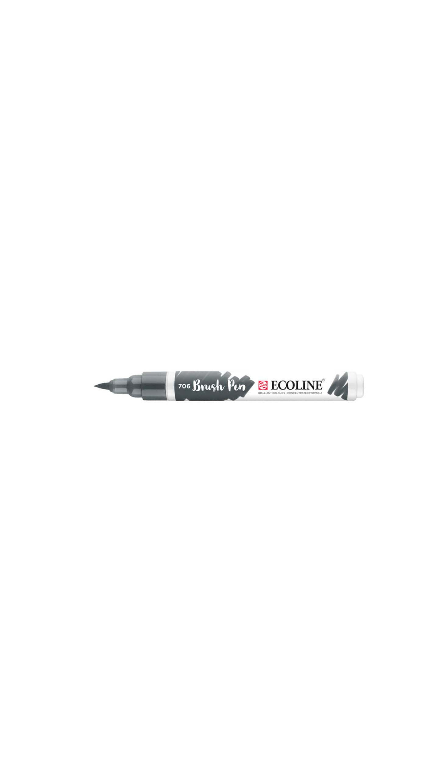 ECOLINE BRUSHPEN GRIS OSCURO 706