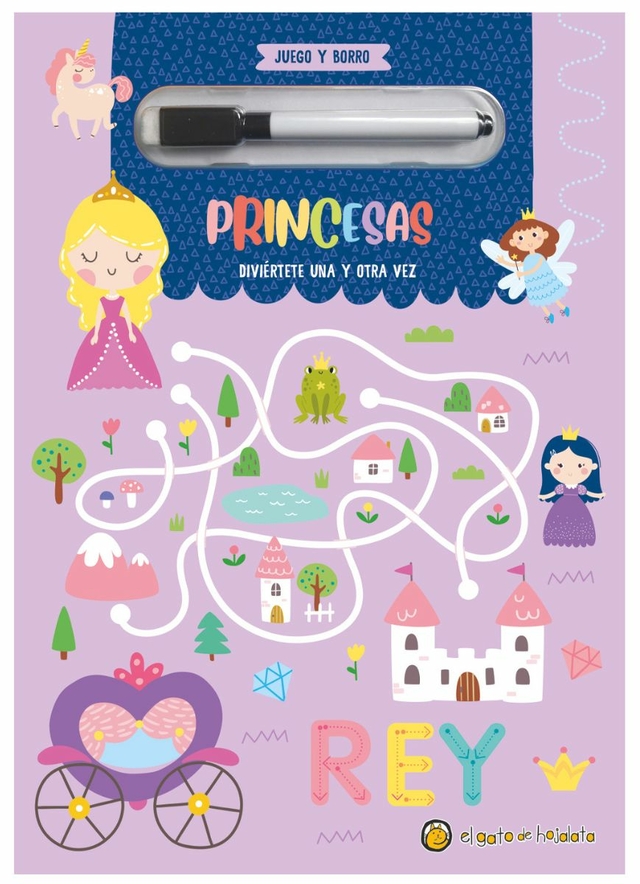 PRINCESAS – JUEGA Y BORRA