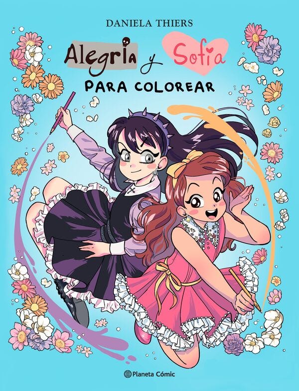 ALEGRIA Y SOFIA PARA COLOREAR