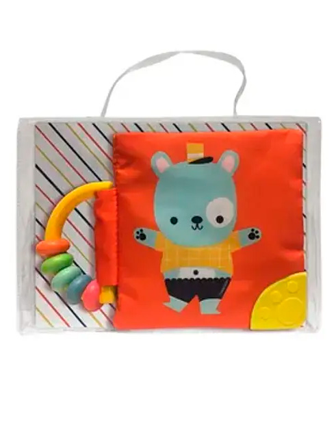 MI LIBRO SUAVE CON SONAJERO Y MORDILLO – OSO