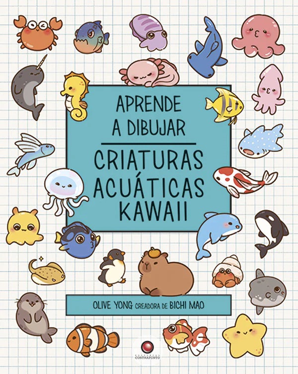 APRENDE A DIBUJAR CRIATURAS ACUATICAS KAWAII